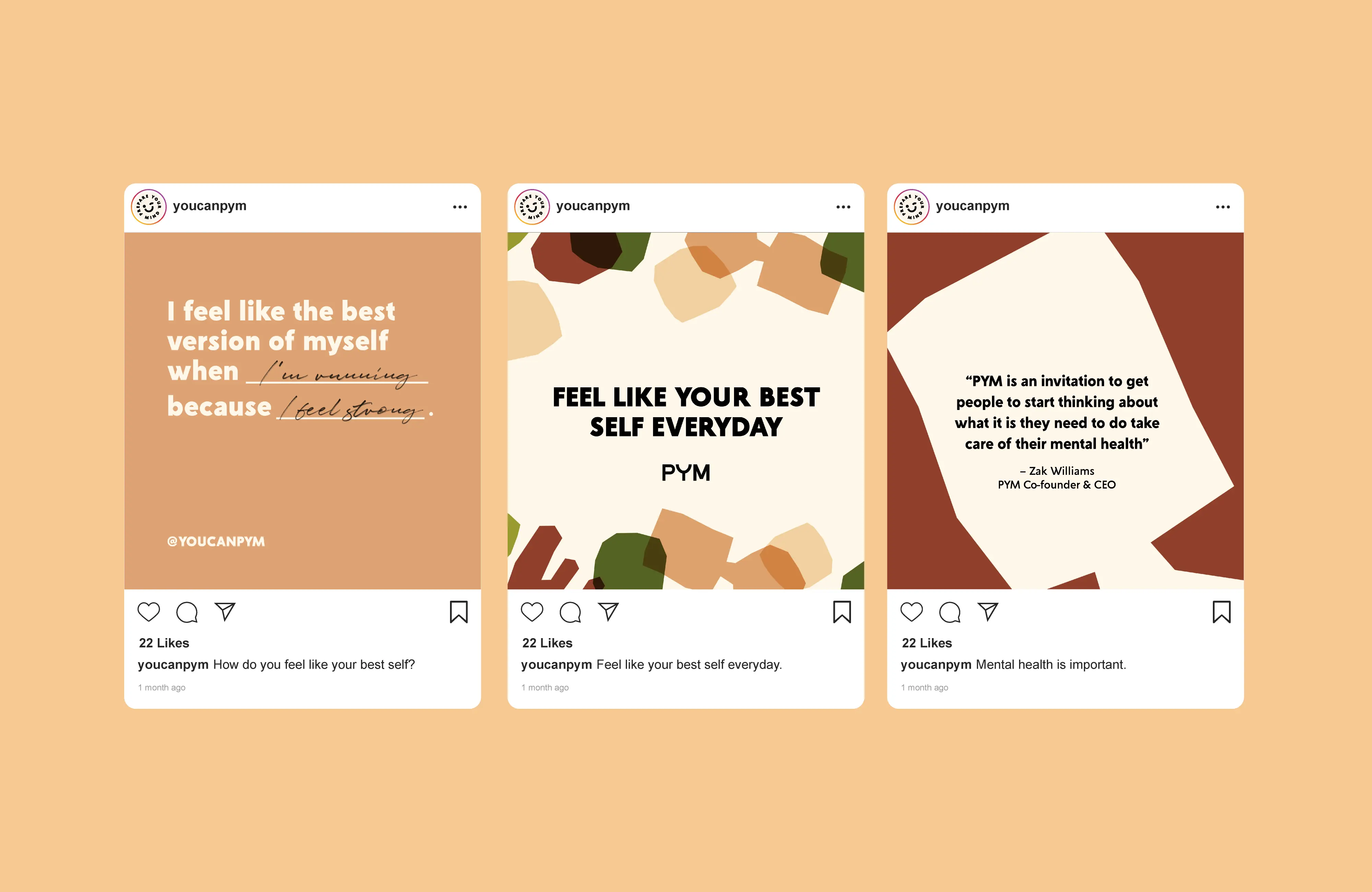 PYM social media graphics